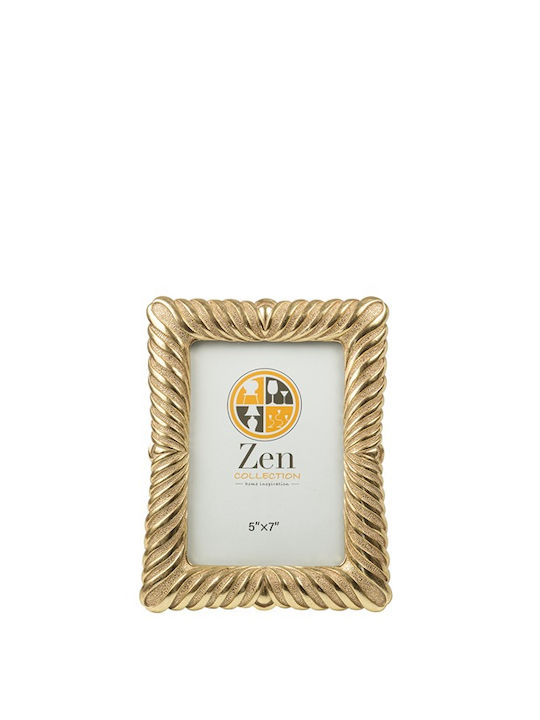 Zen Collection Κορνίζα Πλαστική με Χρυσό Πλαίσιο