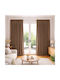 My Home Luxury Window Curtain with Pencil Pleat Mocha 280x270cm