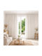 My Home Luxury Window Curtain with Pencil Pleat Ecru 280x270cm