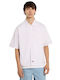 Short Sleeve Striped Shirt White