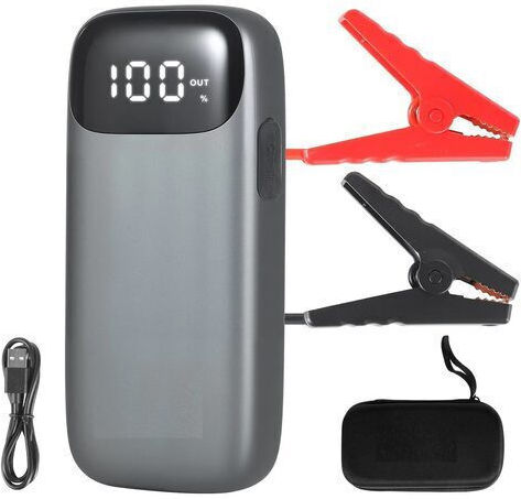 Starter Portabil Pentru Baterii Auto Și Motocicletă 6000A Cu Banca De Alimentare USB Și Obiectiv 12V