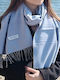 Damen Seiden Foulard Türkis