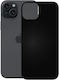Pedea Umschlag Rückseite Silikon Schwarz (iPhone 15 Plus)