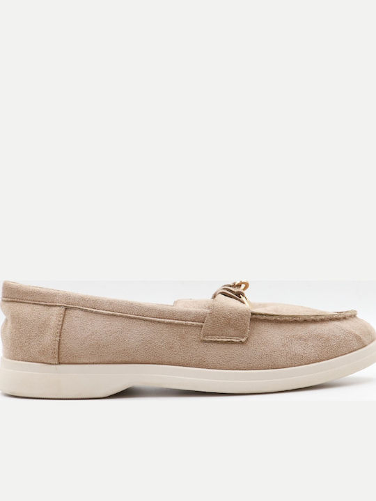 Alta Moda Women's Moccasins in Beige Colour