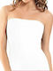 Maranda Strapless White Women's Tank Top