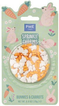 Bunnies & Carrots Sprinkle Charms 25γρ./0.9oz Pme