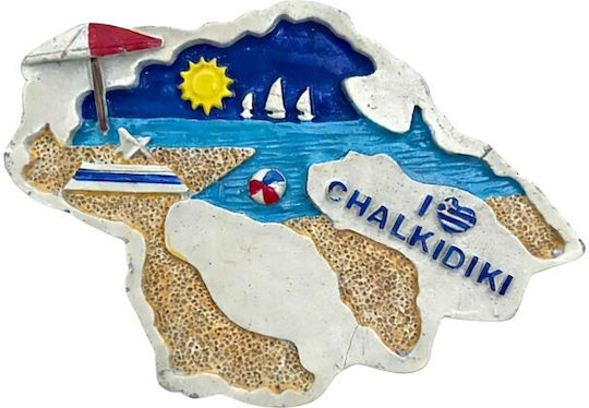 Tourist Decorative Magnet Souvenir Set 12 Pieces Chalkidiki 678585 678585