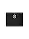 Teka Square 50.40 Tg Undermount Kitchen Sink from Synthetic Granite L54xW44cm Black