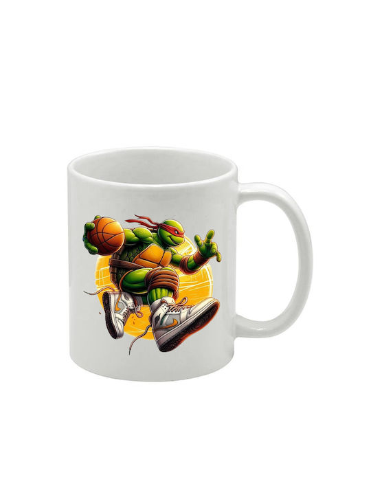 Weiße Tasse Teenage Mutant Ninja Turtles