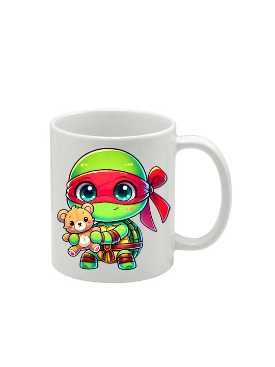 Weiße Tasse Teenage Mutant Ninja Turtles