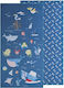 Kentia Kinder-Strandtuch Blau 140x70cm