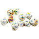 Chessex Set Brush Breezy Albastru Zece Zaruri D10