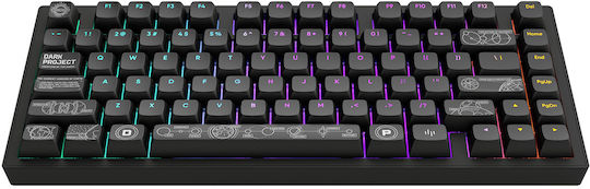 Dark Project Terra Nova R2 Wireless Gaming Mechanical Keyboard 75% with G3MS Moonstone Switches and RGB Lighting English US