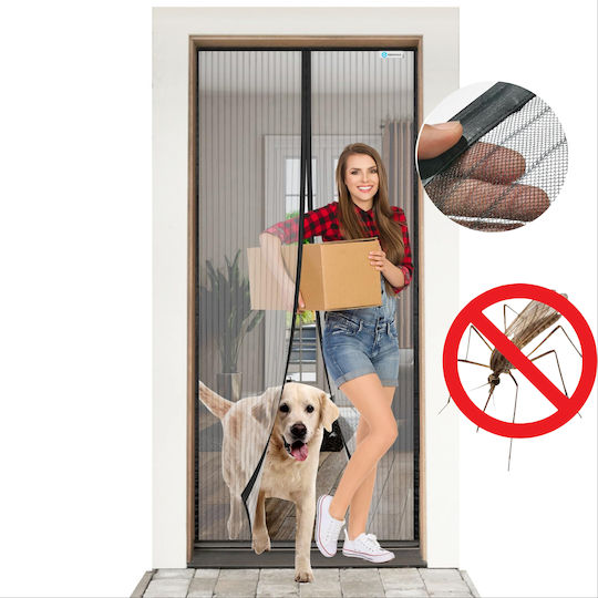 Plasă De Țânțari Pentru Ușă Potrivită Pentru Animale De Companie Cu Scai Cu Închidere Magnetică 220x80cm