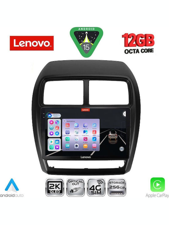 Lenovo Car Audio System for Mitsubishi Asx 2020-2023 (Bluetooth/USB/WiFi/GPS/Apple CarPlay/Android Auto) with 9" Touch Screen