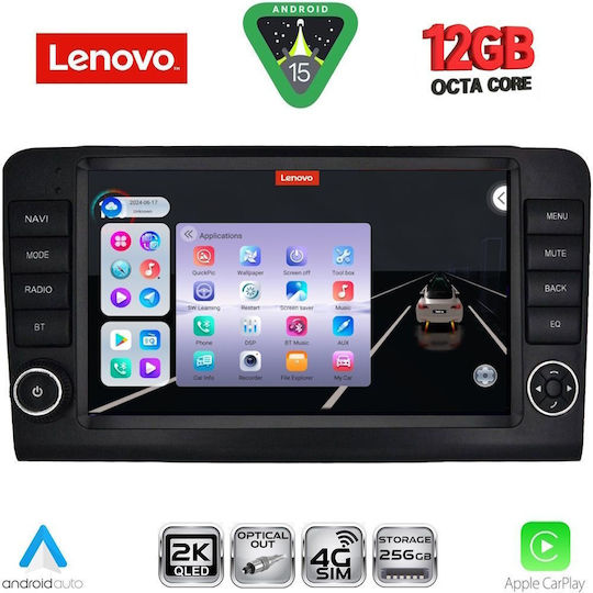 Lenovo Car Audio System for Mercedes-Benz ML / GL Class 2005-2011 Bluetooth USB WiFi GPS Apple CarPlay Android Auto with 9" Touch Screen