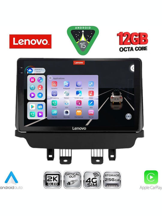 Lenovo Car Audio System for Mazda CX-3 2014-2023 (Bluetooth/USB/WiFi/GPS/Apple CarPlay/Android Auto) with 9" Touch Screen