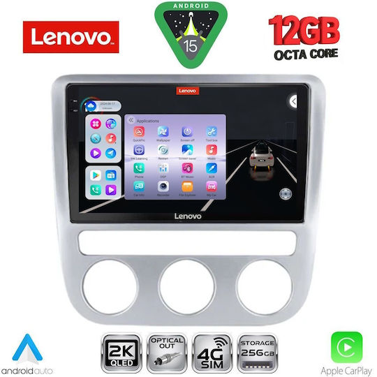 Lenovo Car Audio System for Volkswagen Eos / Scirocco 2006 with Clima (Bluetooth/USB/WiFi/GPS/Apple CarPlay/Android Auto) with 9" Touch Screen