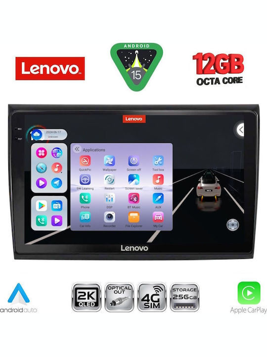 Lenovo Lenovo Auto-Audiosystem Für Fiat Bravo 2007-2019 Bluetooth USB Eingebautes Wi-Fi GPS Apple CarPlay Android Auto Mit 9 Zoll Touchscreen SSZ 12136_CPA