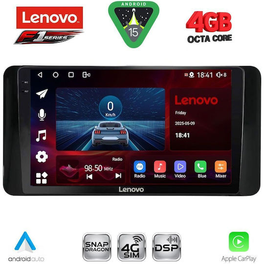 Lenovo Ηχοσύστημα Αυτοκινήτου για Toyota Land Cruiser 2023 (Bluetooth/USB/WiFi/GPS/Apple-Carplay/Android-Auto) με Οθόνη Αφής 10"
