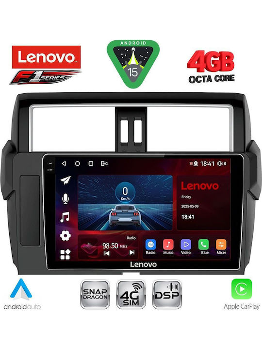 Lenovo Lenovo Auto-Audiosystem Für Toyota Prado 2014-2017 Bluetooth USB Eingebautes Wi-Fi GPS Apple CarPlay Android Auto Mit Touchscreen 10 Zoll