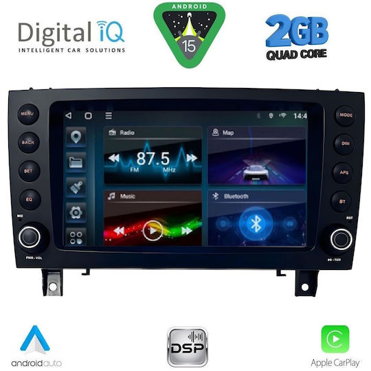 Digital IQ Ηχοσύστημα Αυτοκινήτου για Mercedes-Benz SLK 2004-2010 (Bluetooth/USB/WiFi/GPS/Apple-Carplay/Android-Auto)