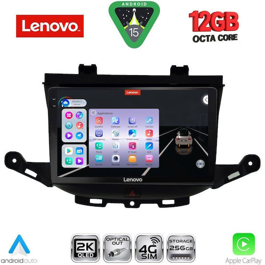 Lenovo Car Audio System for Opel Astra 2015-2022 Bluetooth USB WiFi GPS Apple CarPlay Android Auto with 9" Touch Screen