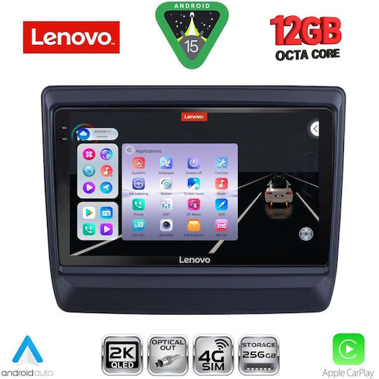 Lenovo Ηχοσύστημα Αυτοκινήτου Isuzu D-Max 2020 (Bluetooth/USB/WiFi/GPS/Apple-Carplay/Android-Auto) με Οθόνη Αφής 9"