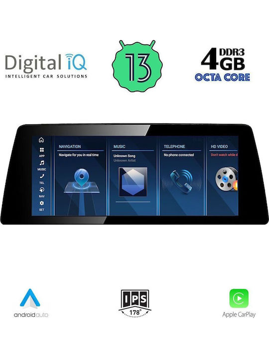 Digital IQ Car Audio System 2016-2019 (Bluetooth/USB/AUX/WiFi/GPS/Apple CarPlay/Android Auto) with 10.25" Touch Screen