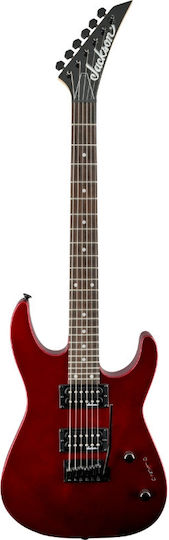Jackson Js12 Dinky Electric Guitar with HH Pickups Arrangement Red