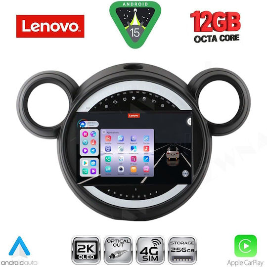 Lenovo Car Audio System for Mini Countryman Paceman 2010-2016 Bluetooth USB Wi-Fi GPS Apple CarPlay Android Auto with 9 Inch Touch Screen LENOVO SSZ 12065 CPA