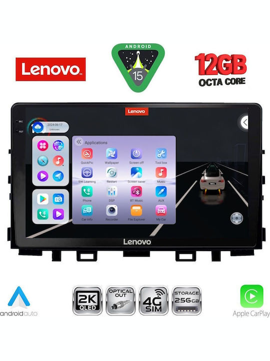 Lenovo Car Audio System for Kia Rio Stonic 2018+ Bluetooth USB WiFi GPS Apple CarPlay Android Auto with 9 Inch Touch Screen LENOVO SSZ 12316 CPA