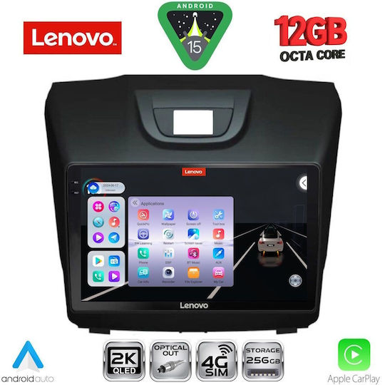 Lenovo Car Audio System Isuzu D-Max 2012-2020 Bluetooth USB WiFi GPS Apple CarPlay Android Auto with 9" Touch Screen