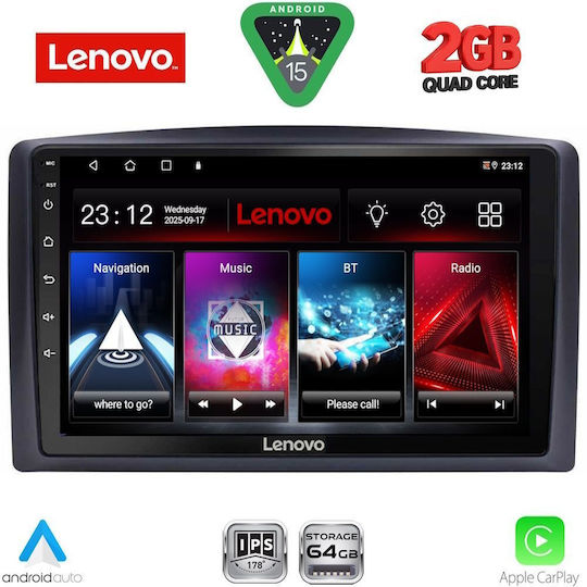 Lenovo Car Audio System for Mercedes-Benz Vito / Viano 2015-2022 (Bluetooth/USB/WiFi/GPS/Apple CarPlay/Android Auto) with 10" Touch Screen