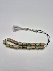 Handmade Worry Beads Jasper Onyx – Semi-Precious Wellness & Balance Beads