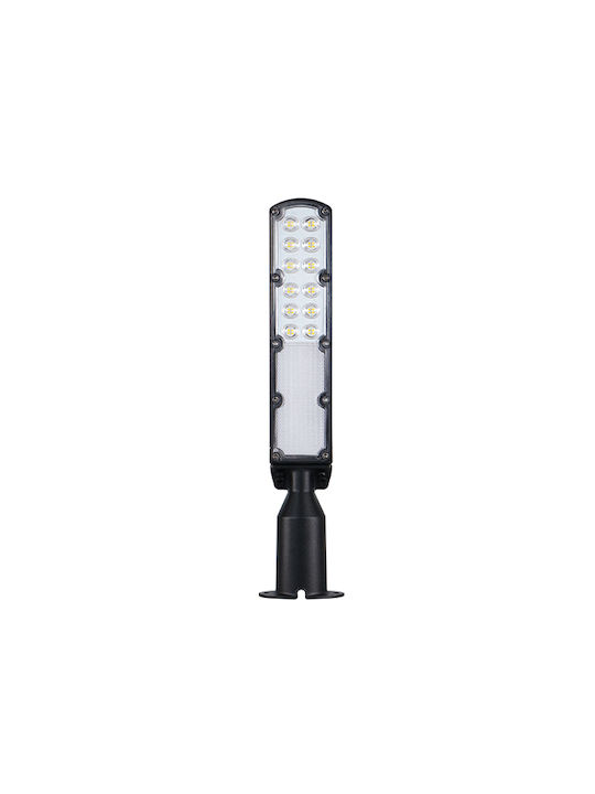 Optonica Optonica Außenstehlampe LED Straße 30W mit Kaltweißes Licht Schwarz