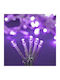 Luminite LED 1.9m Violet cu Baterie în Șir