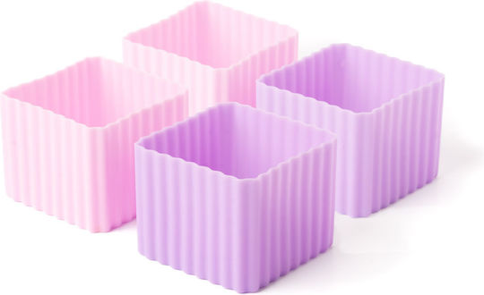 Lekkabox Kids' Food Container Made of Pink Silicone