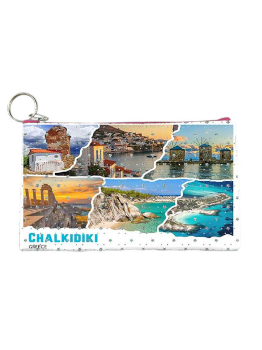 Wallet Souvenir Keychain Set 10pcs PVC Chalkidiki 16*10cm 871701