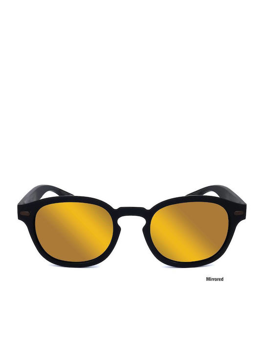 Lotto Unisex Sunglasses with Black Frame and Ye...