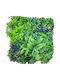 Artificial Decorative Foliage Panel Blue Details 50 X 50cm