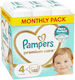 Pampers Tape Diapers Premium Care Monthly Pack No 4 for 9-14kg 188 Pieces