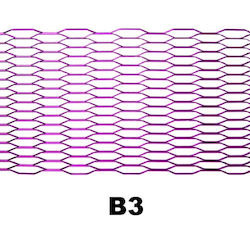 Decorative Car Grill 120cm x 20cm Purple Colour