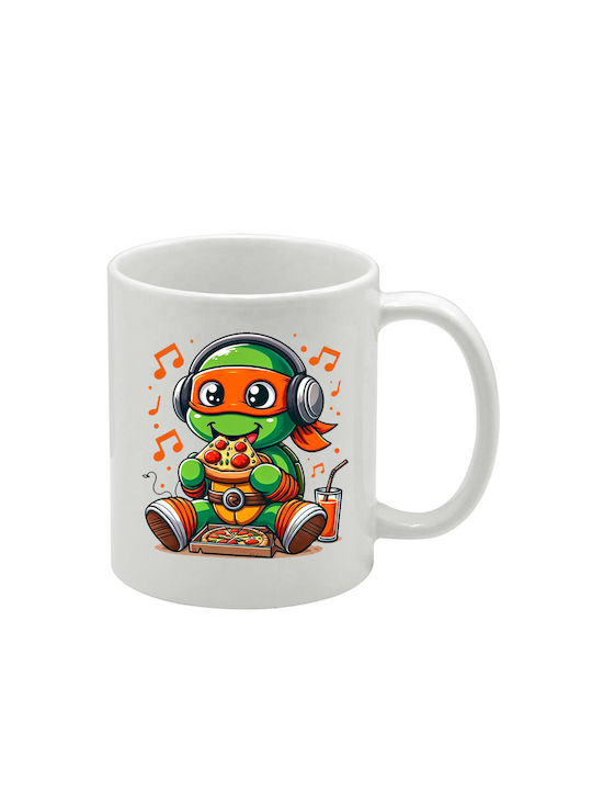 Weiße Tasse Teenage Mutant Ninja Turtles