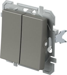 XO Ti Logiq Recessed Wall Switch Double Without...