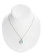 Pendant White Evil Eye Stainless Steel Kn6170