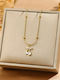 Colier Strass Cherry Lanț Special Placat Cu Aur