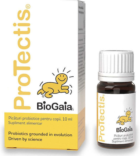 BioGaia Protectis Picături Probiotice Pentru Copii Supliment Cu Probiotice Pentru Sugari 10ml Neutru