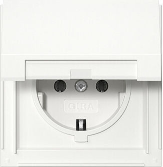 Audio- und Video-Steckdose Gira 445466 Schuko Kd Gira Tx_44 Weiße
