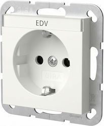 Gira 446203 Schuko Bsf + Sh System 55 Reinweiß